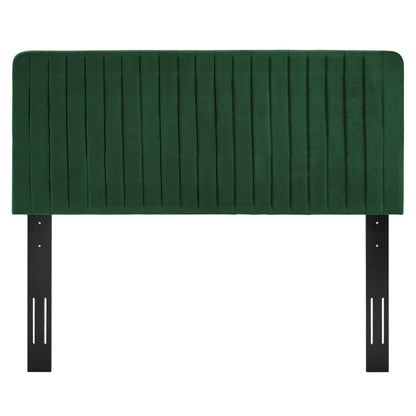 Milenna Channel Tufted Performance Velvet Twin Headboard by Modway