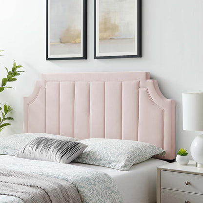 Alyona Channel Tufted Performance Velvet Twin Headboard by Modway