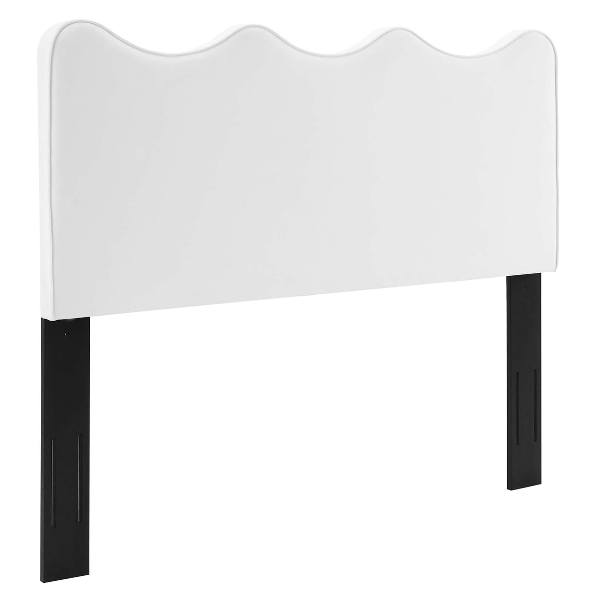 Current Performance Velvet Queen Platform Bed by Modway - Dusty Rose / White