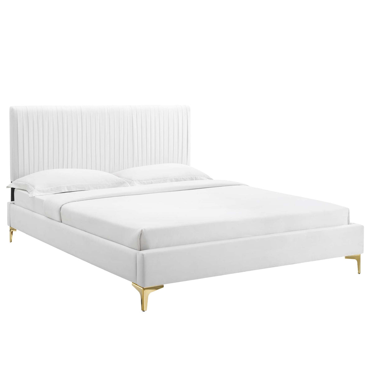 Peyton Performance Velvet Queen Platform Bed by Modway - MOD-6595