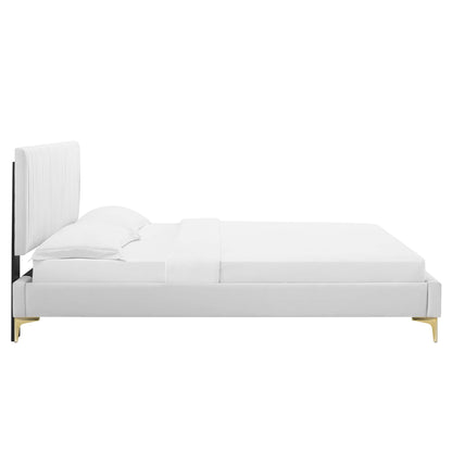 Peyton Performance Velvet Queen Platform Bed by Modway - MOD-6595
