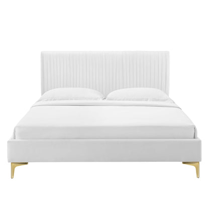 Peyton Performance Velvet Queen Platform Bed by Modway - MOD-6595
