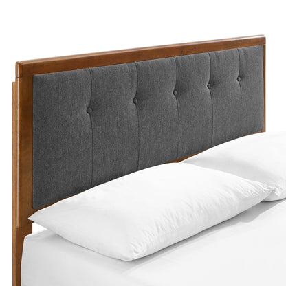 Willow Wood King Platform Bed with Angular Frame by Modway