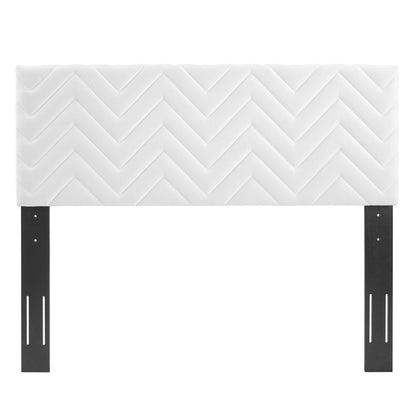Mercy Chevron Tufted Performance Velvet Twin Headboard by Modway