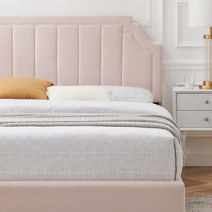Sienna Performance Velvet Queen Platform Bed by Modway - MOD-6712