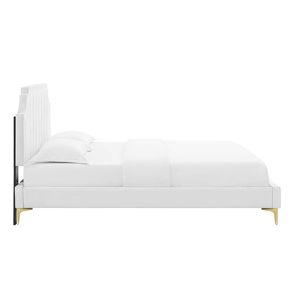 Sienna Performance Velvet Queen Platform Bed by Modway - MOD-6712