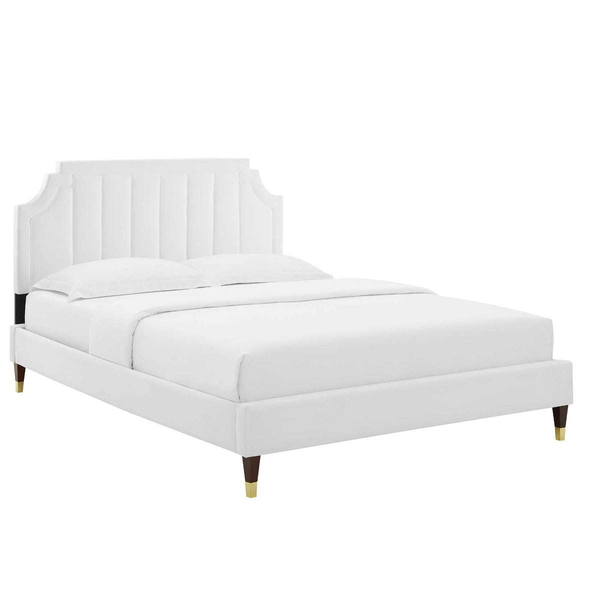 Sienna Performance Velvet Queen Platform Bed by Modway - MOD-6713