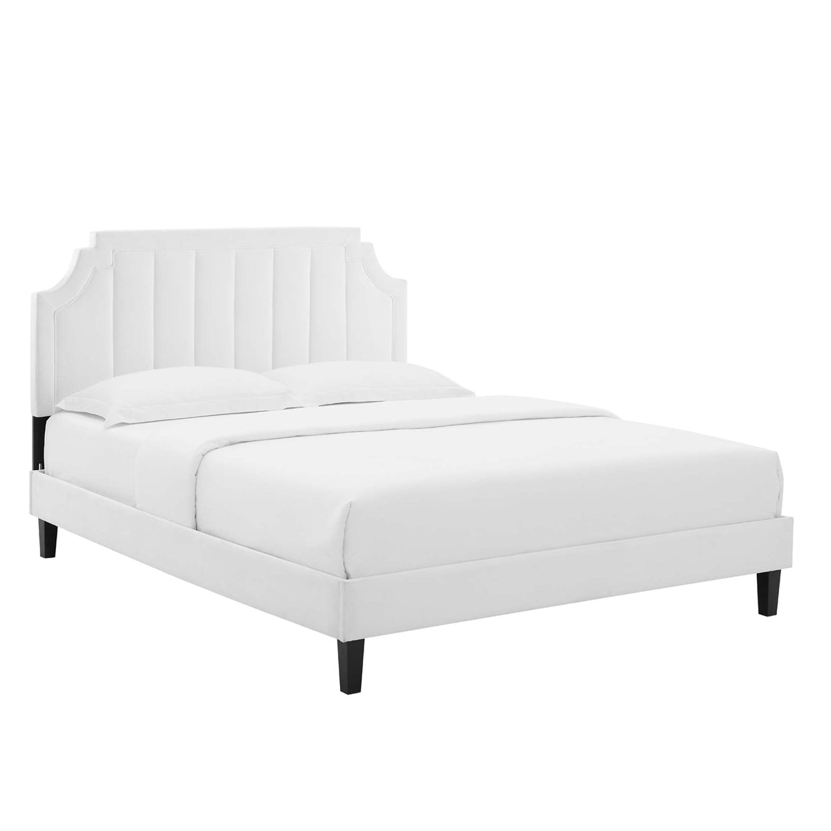 Sienna Performance Velvet Queen Platform Bed by Modway - MOD-6714