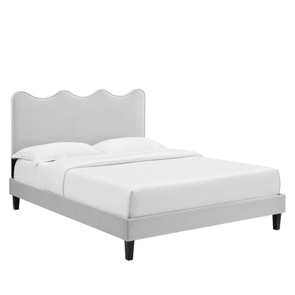 Current Performance Velvet Twin Platform Bed by Modway - MOD-6729