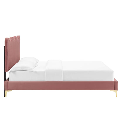 Current Performance Velvet Full Platform Bed by Modway - MOD-6730