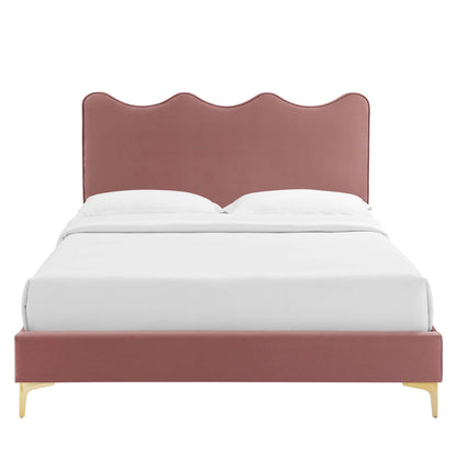 Current Performance Velvet Full Platform Bed by Modway - MOD-6730