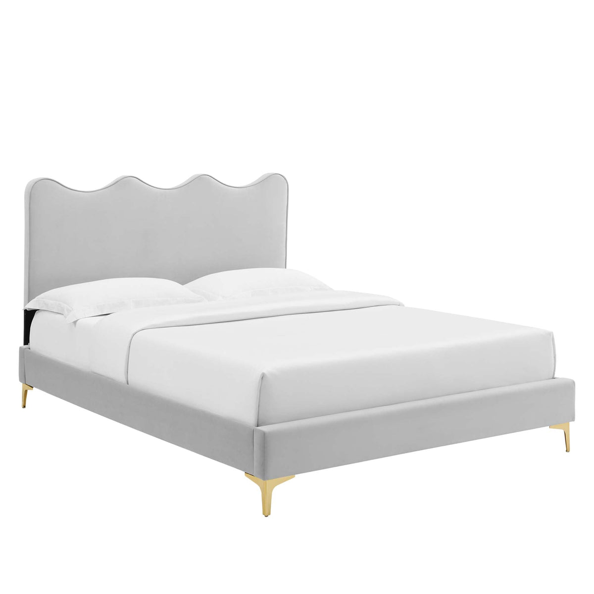 Current Performance Velvet Full Platform Bed by Modway - MOD-6730
