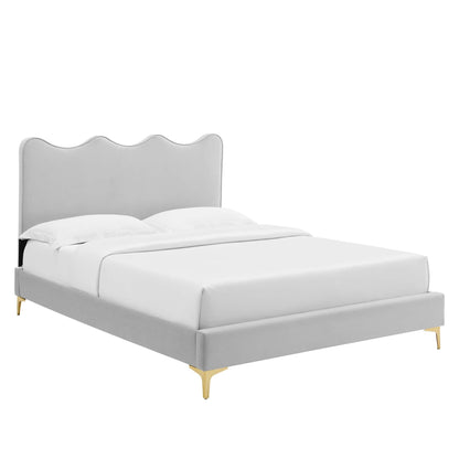 Current Performance Velvet Full Platform Bed by Modway - MOD-6730