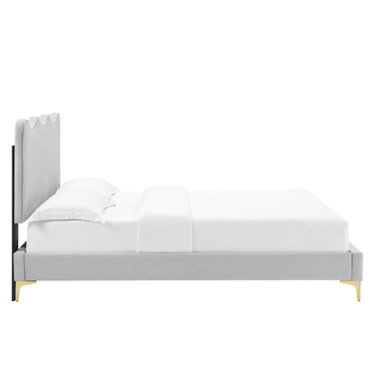 Current Performance Velvet Full Platform Bed by Modway - MOD-6730
