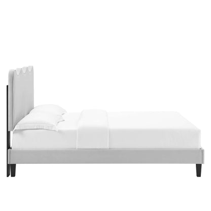 Current Performance Velvet Full Platform Bed by Modway - MOD-6732