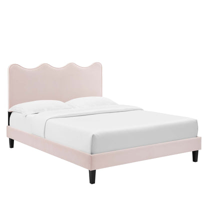 Current Performance Velvet Full Platform Bed by Modway - MOD-6732