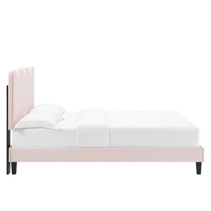 Current Performance Velvet Full Platform Bed by Modway - MOD-6732