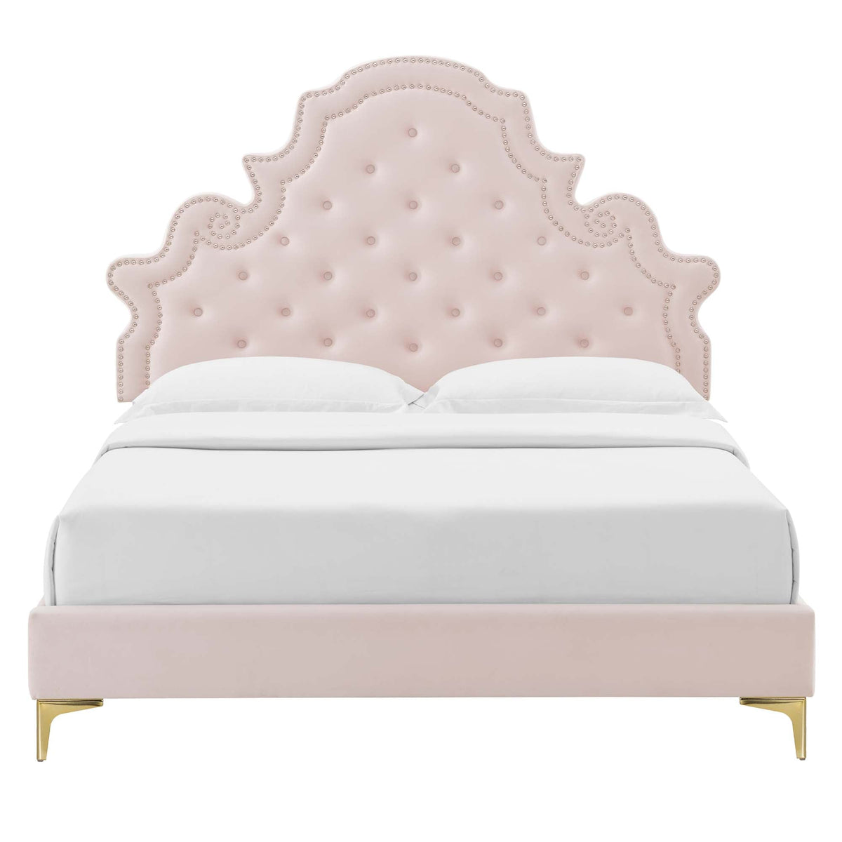 Gwyneth Tufted Performance Velvet Queen Platform Bed by Modway - MOD-6751