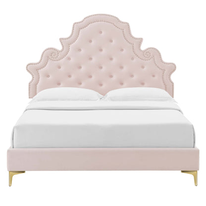 Gwyneth Tufted Performance Velvet Queen Platform Bed by Modway - MOD-6751