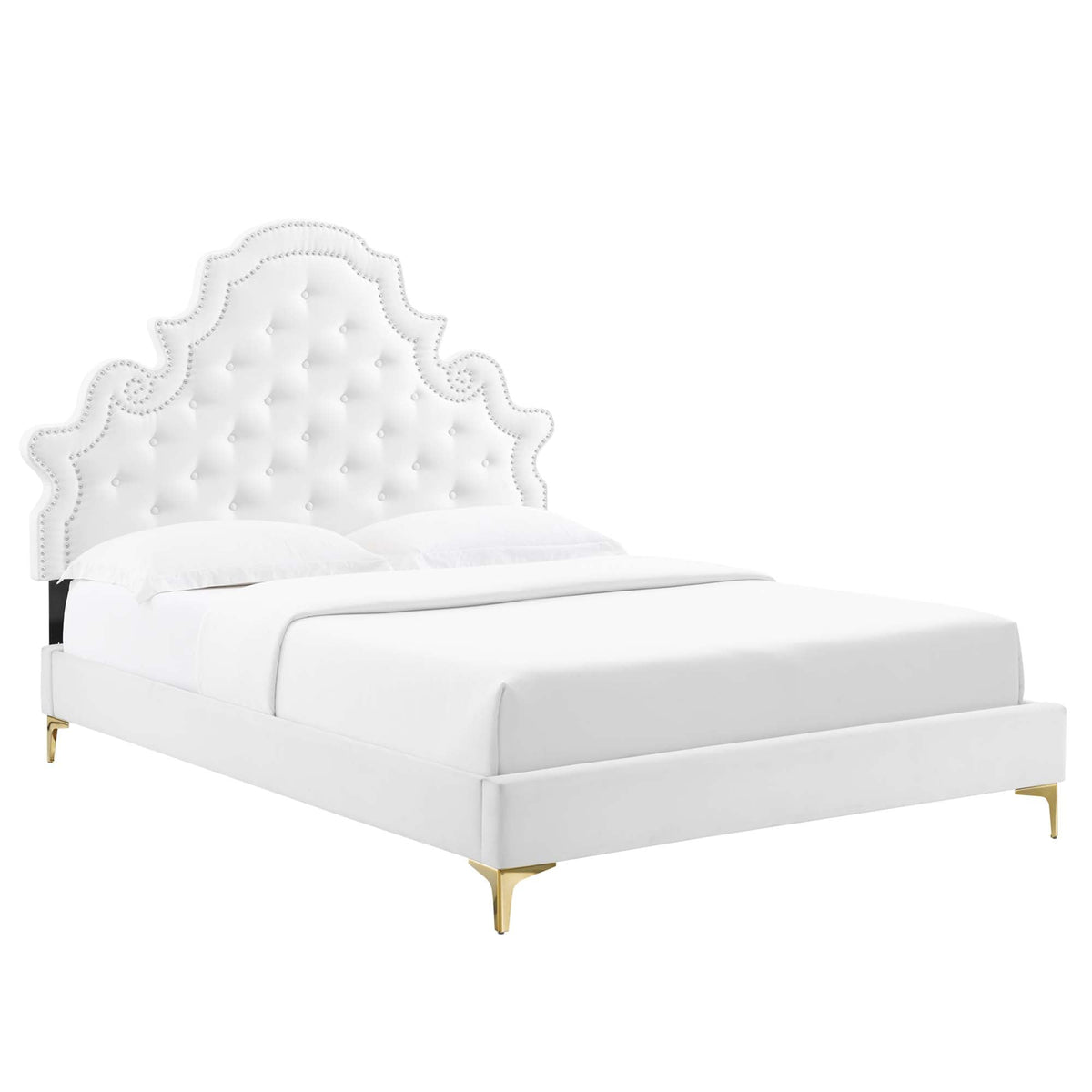 Gwyneth Tufted Performance Velvet Queen Platform Bed by Modway - MOD-6751