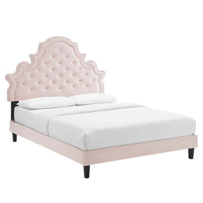 Gwyneth Tufted Performance Velvet Queen Platform Bed by Modway - MOD-6753