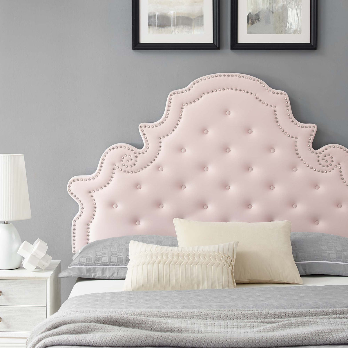 Gwyneth Tufted Performance Velvet Queen Platform Bed by Modway - MOD-6753