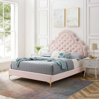 Gwyneth Tufted Performance Velvet Full Platform Bed by Modway - MOD-6757