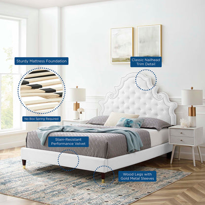 Gwyneth Tufted Performance Velvet Full Platform Bed by Modway - MOD-6758