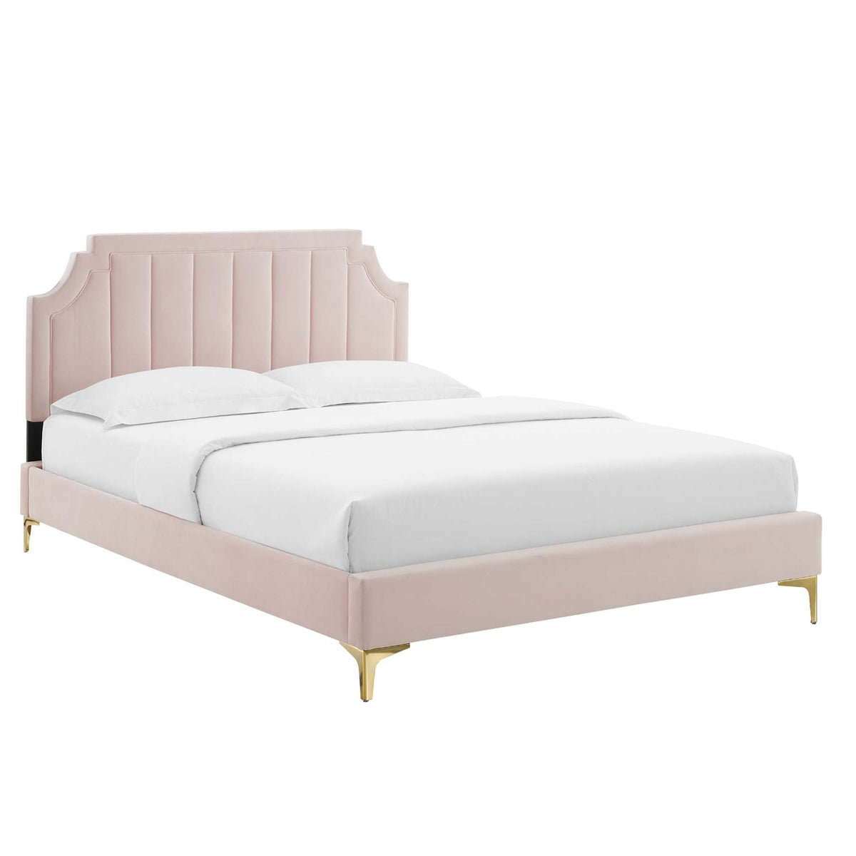 Sienna Performance Velvet Twin Platform Bed by Modway - MOD-6906
