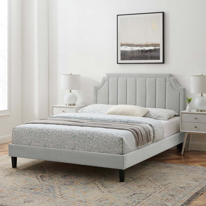 Sienna Performance Velvet Twin Platform Bed by Modway - MOD-6908