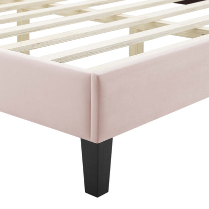 Sienna Performance Velvet Twin Platform Bed by Modway - MOD-6908