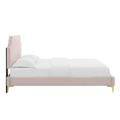 Sienna Performance Velvet Full Platform Bed by Modway - MOD-6912