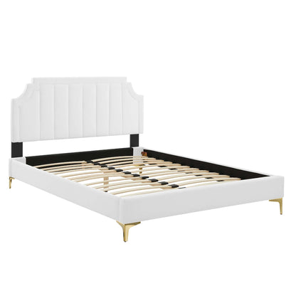 Sienna Performance Velvet Full Platform Bed by Modway - MOD-6912