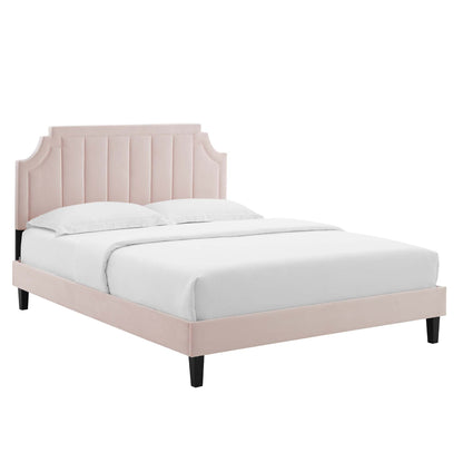 Sienna Performance Velvet Full Platform Bed by Modway - MOD-6914