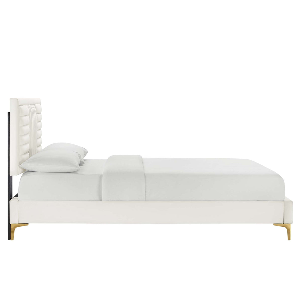 Sofia Channel Tufted Performance Velvet Queen Platform Bed by Modway - MOD-6979
