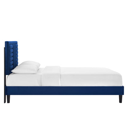Sofia Channel Tufted Performance Velvet Full Platform Bed by Modway - MOD-7003