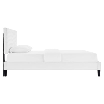 Roxanne Performance Velvet King Platform Bed by Modway