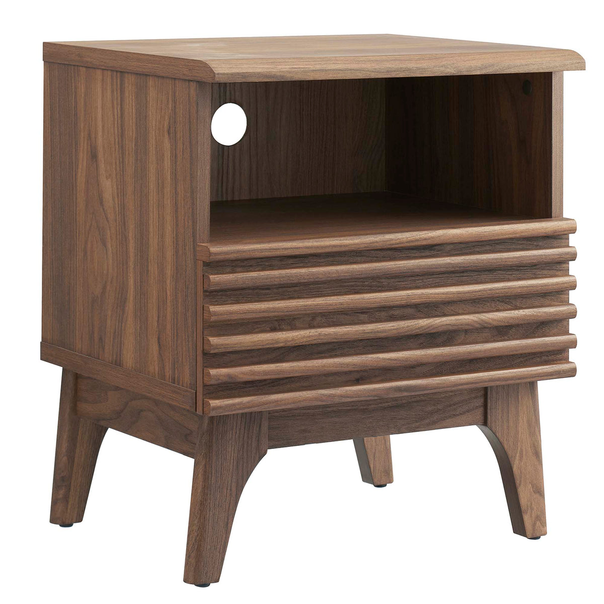 Render Nightstand by Modway - Charcoal / Oak / Walnut (MOD-7070)