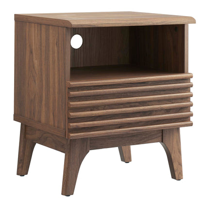 Render Nightstand by Modway - Charcoal / Oak / Walnut (MOD-7070)