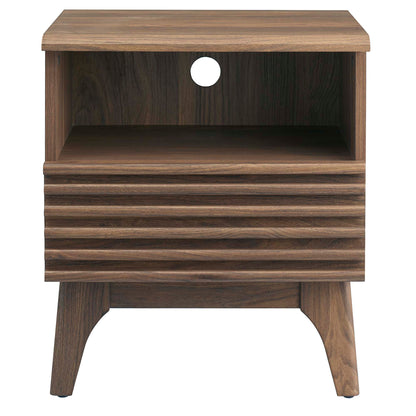 Render Nightstand by Modway - Charcoal / Oak / Walnut (MOD-7070)