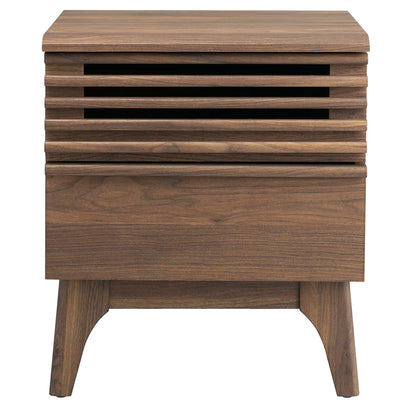 Render Nightstand by Modway - Charcoal / Oak / Walnut (MOD-7071)