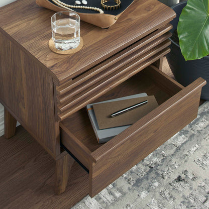 Render Nightstand by Modway - Charcoal / Oak / Walnut (MOD-7071)