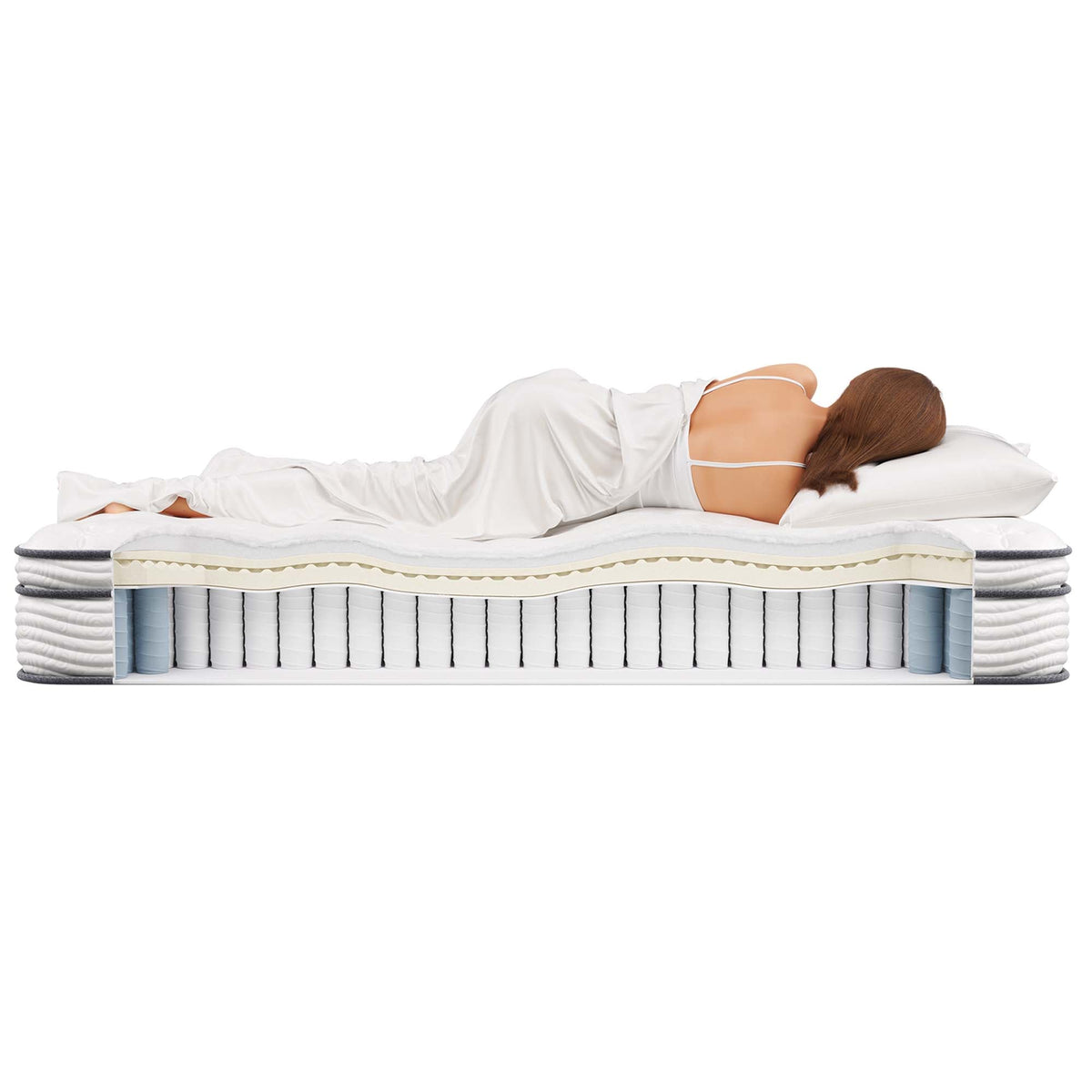 Jenna 12" Innerspring and Foam Full Mattress by Modway