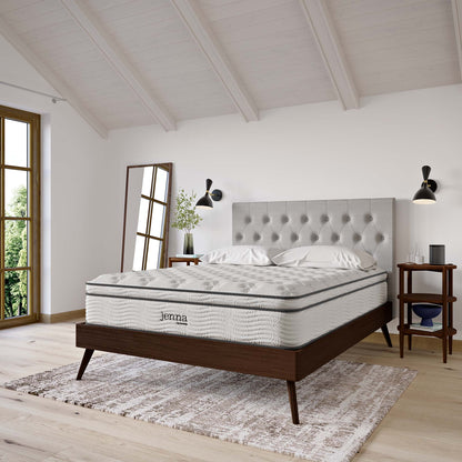 Jenna 12" Innerspring and Foam Queen Mattress by Modway