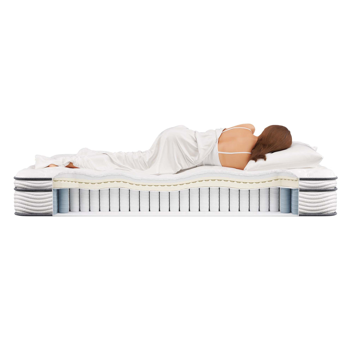 Jenna 12" Innerspring and Foam Queen Mattress by Modway