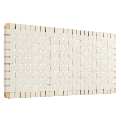 Sparta Weave Vegan Leather Full Headboard by Modway - Natural Beige / Natural Brown / Walnut Black / Walnut Brown (MOD-7122)