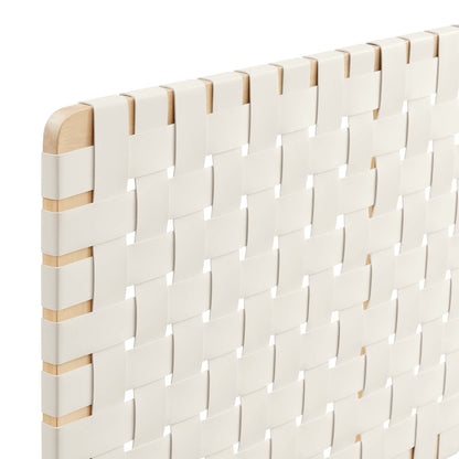 Sparta Weave Vegan Leather Full Headboard by Modway - Natural Beige / Natural Brown / Walnut Black / Walnut Brown (MOD-7122)