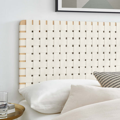 Sparta Weave Vegan Leather Full Headboard by Modway - Natural Beige / Natural Brown / Walnut Black / Walnut Brown (MOD-7122)
