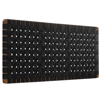 Sparta Weave Vegan Leather Full Headboard by Modway - Natural Beige / Natural Brown / Walnut Black / Walnut Brown (MOD-7122)