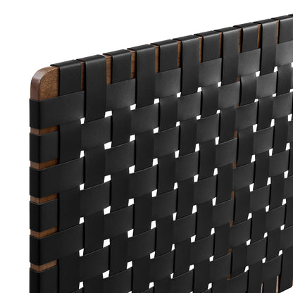 Sparta Weave Vegan Leather Full Headboard by Modway - Natural Beige / Natural Brown / Walnut Black / Walnut Brown (MOD-7122)